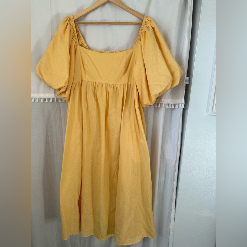 ShowPo Yellow Midi Dress